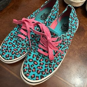 ‼️SOLD‼️ Pink and Blue (Teal) Vans